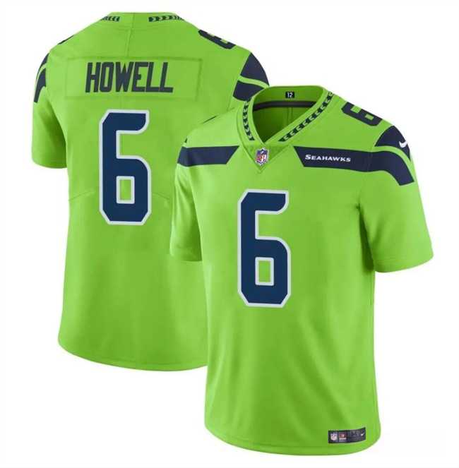Men & Women & Youth Seattle Seahawks #6 Sam Howell Green Vapor Limited Football Stitched Jersey->seattle seahawks->NFL Jersey